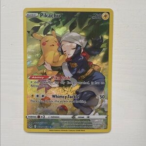 Pokémon Pikachu Lost Origin Trainer Gallery Trading Card